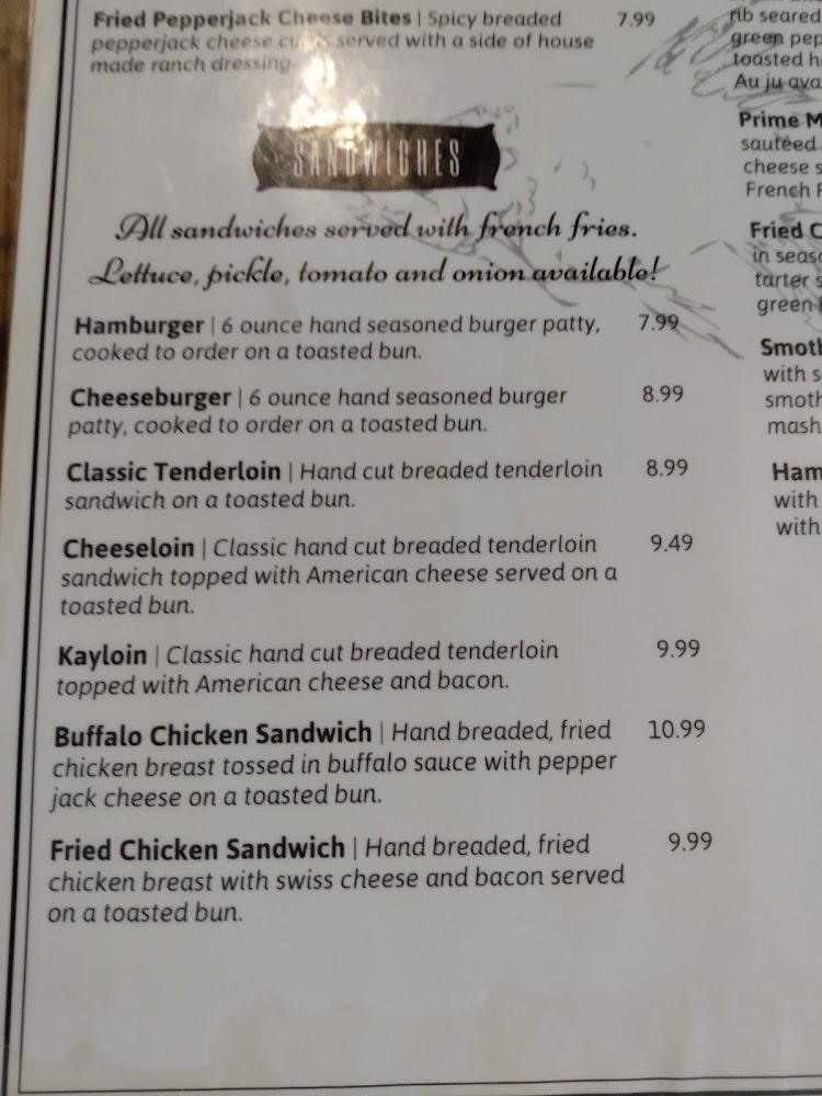 Kennedy's Lounge Menu image 2