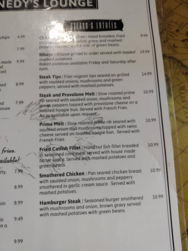 Kennedy's Lounge Menu image 4